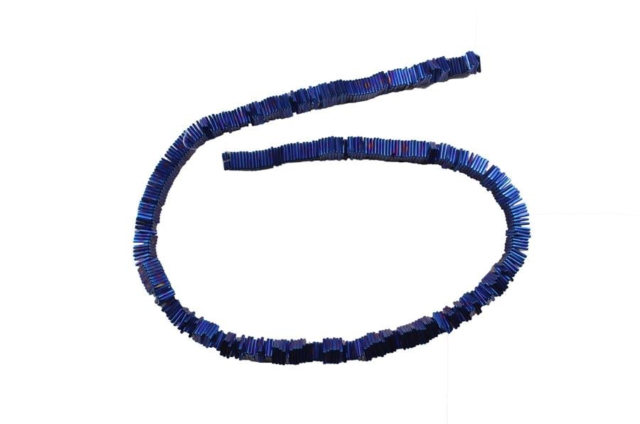Hematit Taşı Kare Şeklinde Doğal Taş Dizisi 6 mm Model-03