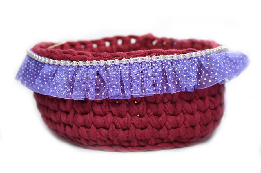 İncili Puanlı Plise Lila KP-25373