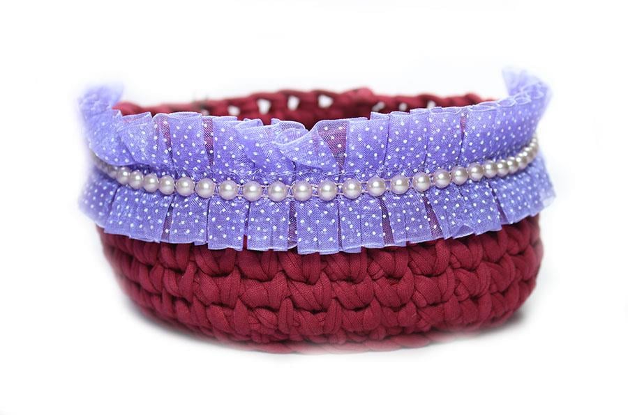 İncili Puanlı Plise Lila OP-40373