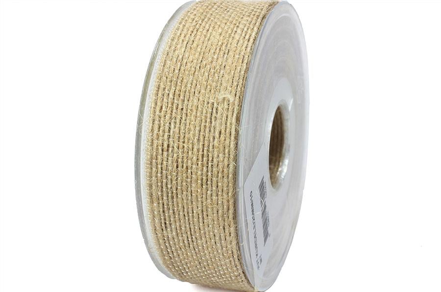 Jüt Kurdele 30 mm Jüt Keten Natural Süsleme Kurdelesi 10 metre
