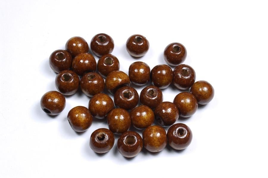 Kahverengi Ahşap Boncuk 12 mm