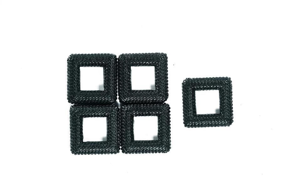 Kahverengi Kare Delikli Amigurumi Boncuk