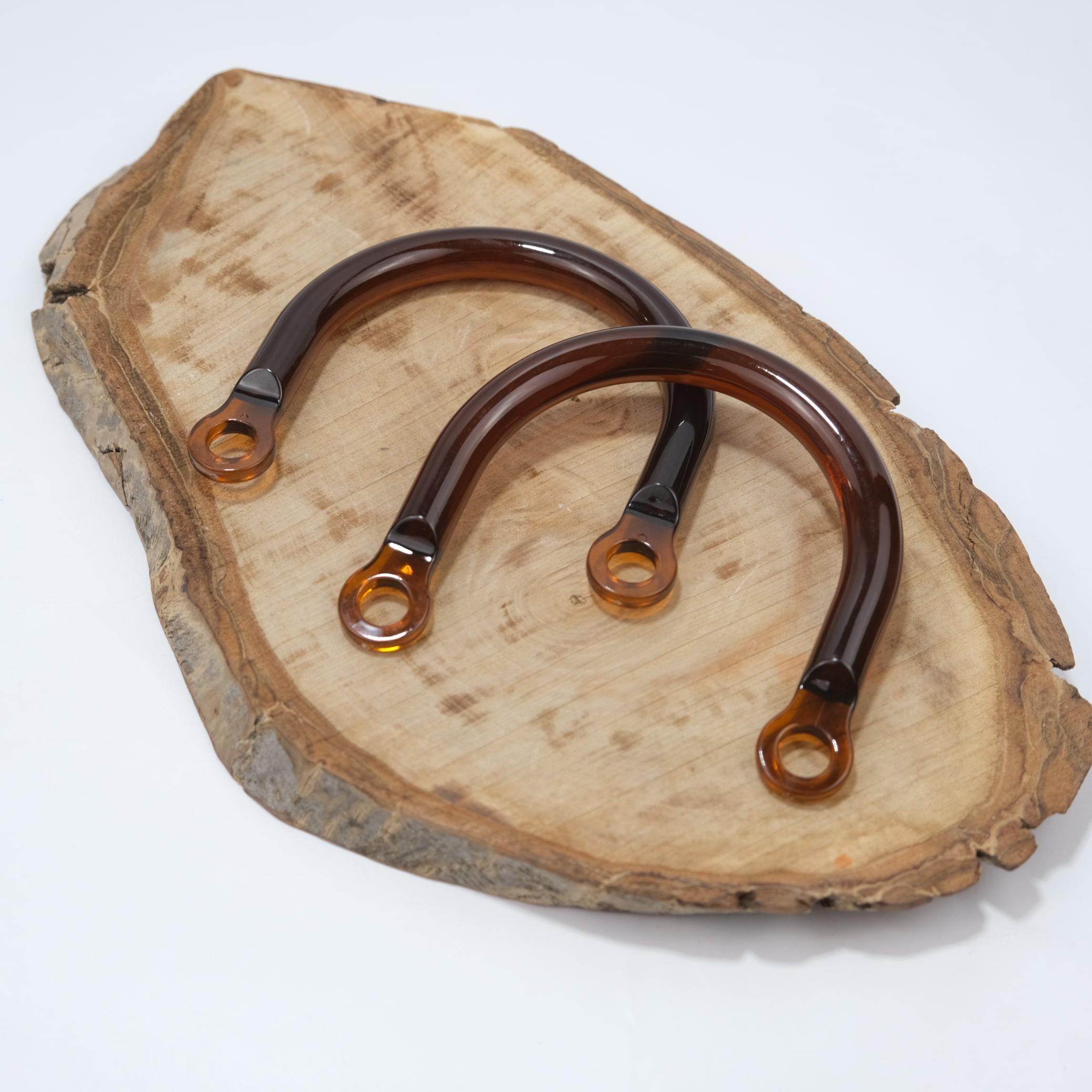 Kahverengi Plastik Çanta Sapı Çifti