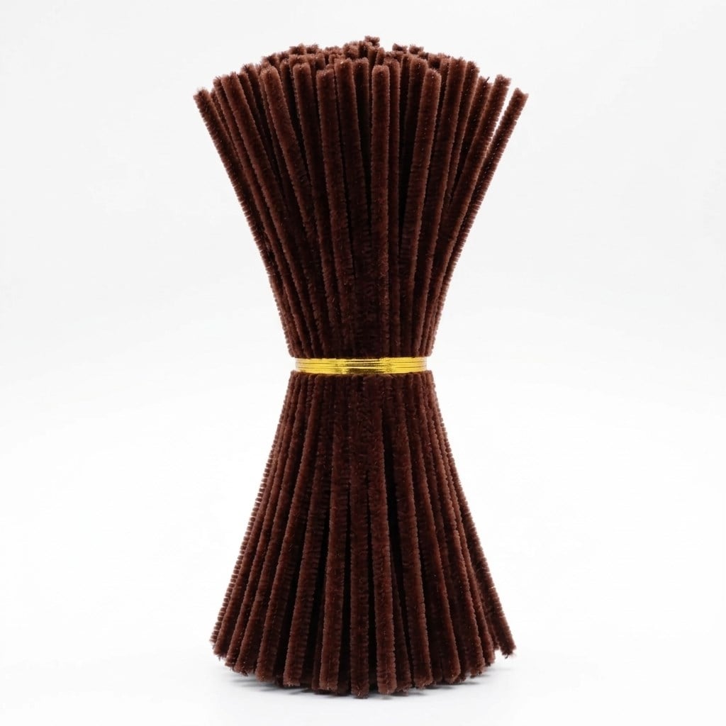 Kahverengi Şönil - Tüylü Şönil Tel 30 cm (100 Adet)
