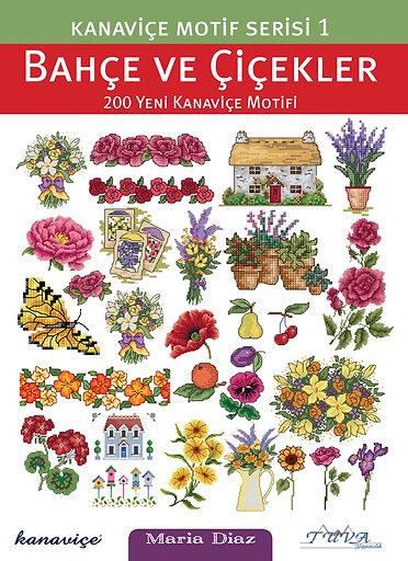 Kanaviçe Motif Serisi 1: Bahçe ve Çiçekler-Tuva Yayıncılık