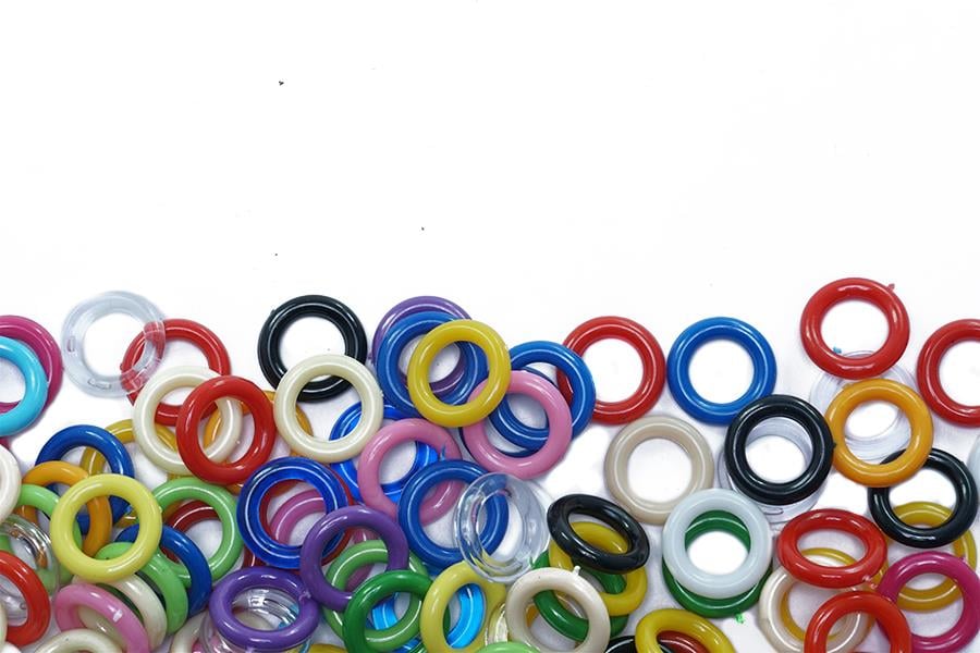 Karışık Renkli Plastik Kuş Halkası