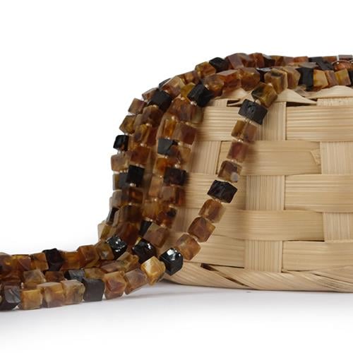 Kehribar Taşı Doğal Taş Boncuk Dizisi Model-02