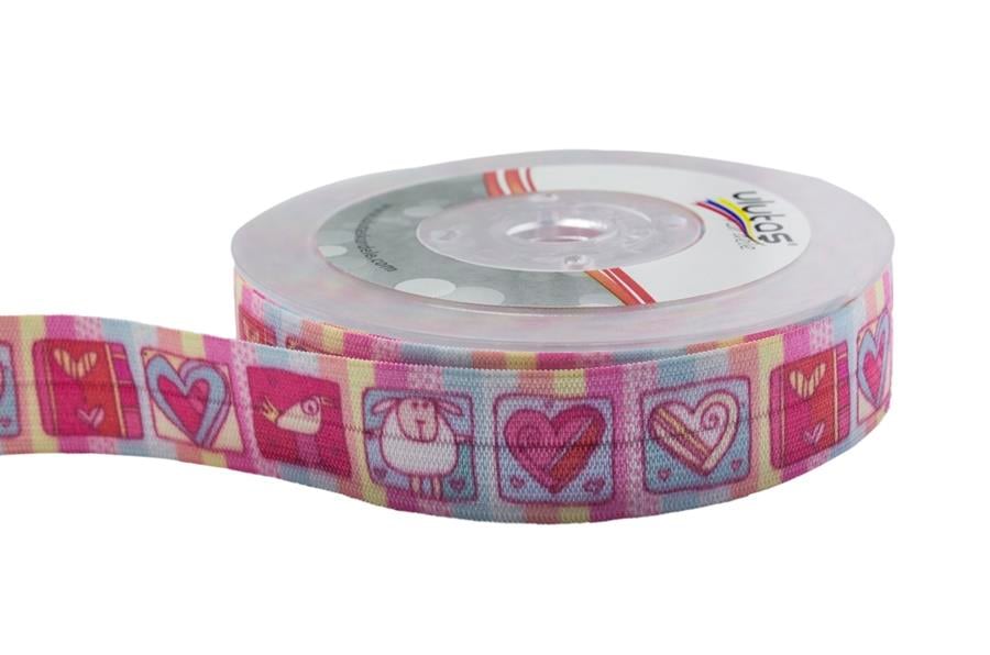 Koyun Kuş ve Kalp Desenli Biye Lastik