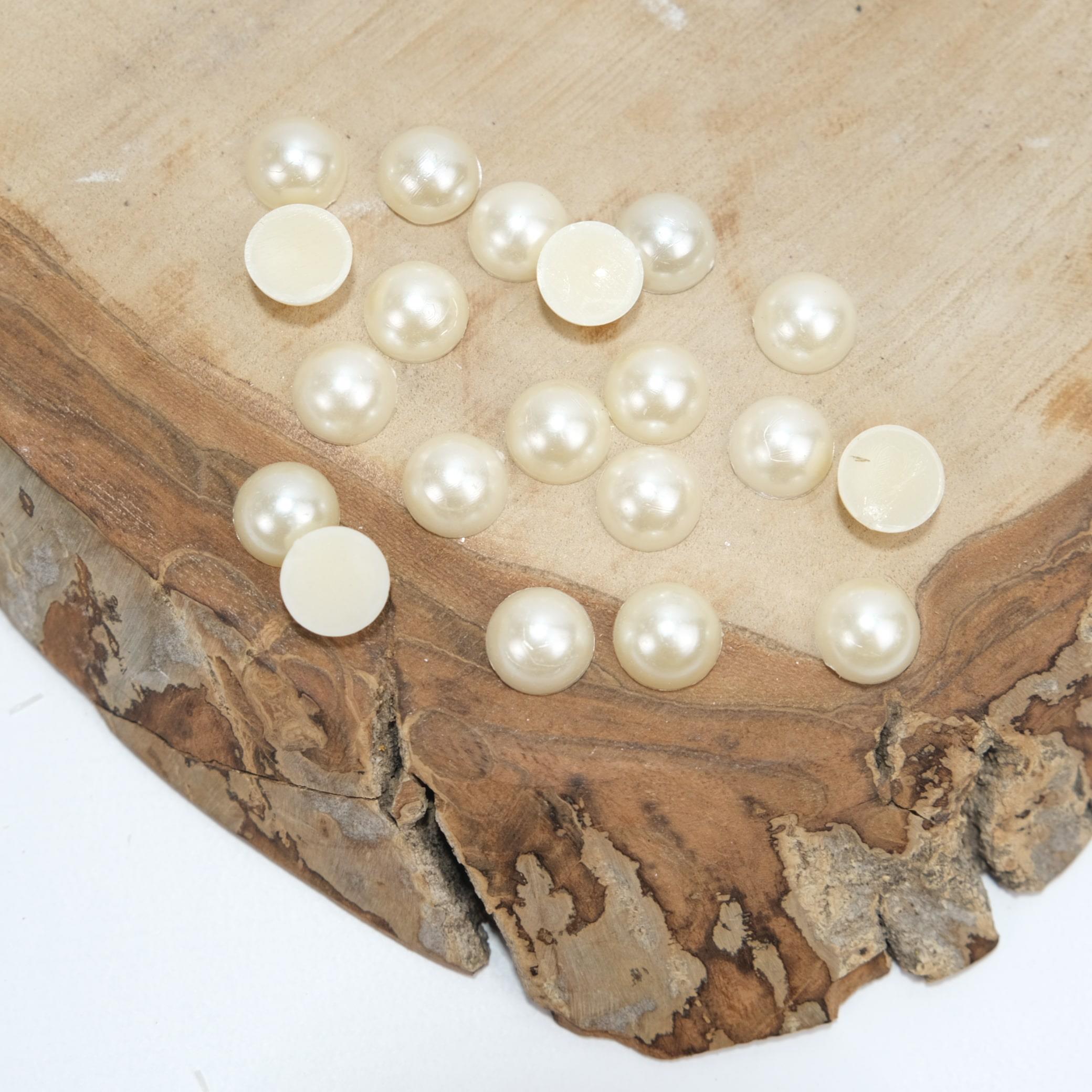 Krem Plastik Yarım İnci 12 mm 500 Gram 