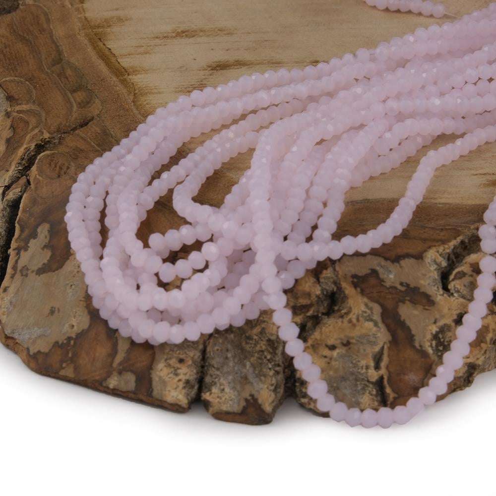 Kristal Boncuk 2 mm Pembe A129