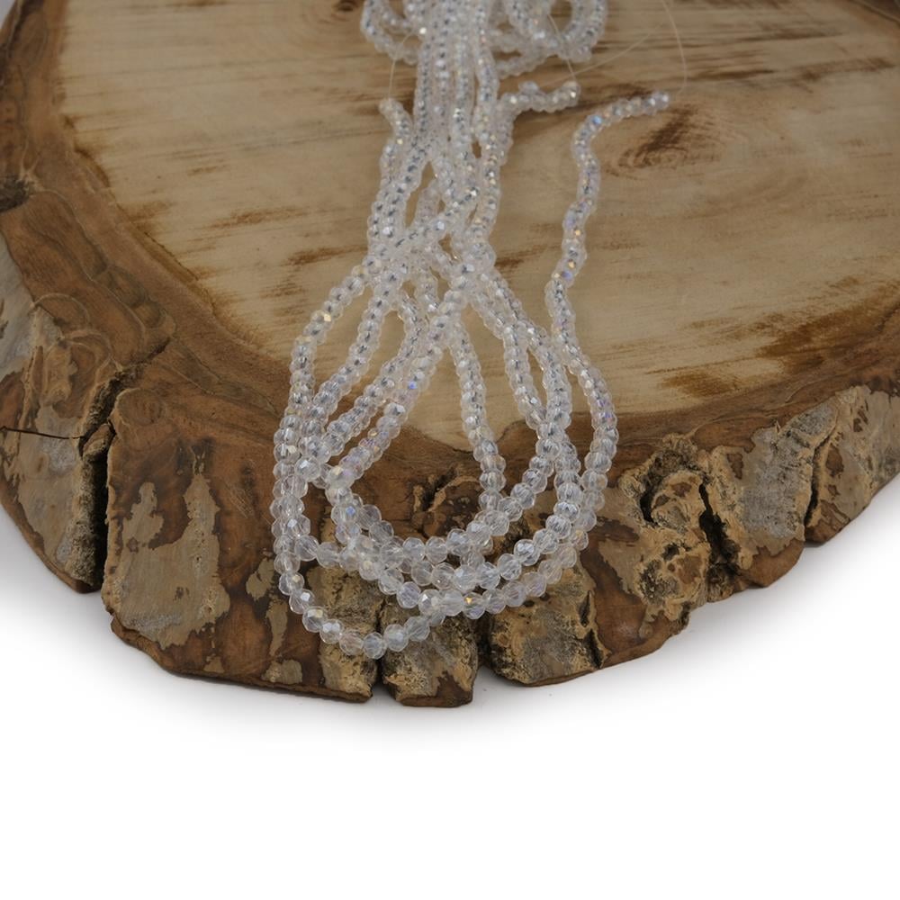 Kristal Boncuk 3 mm Beyaz A029