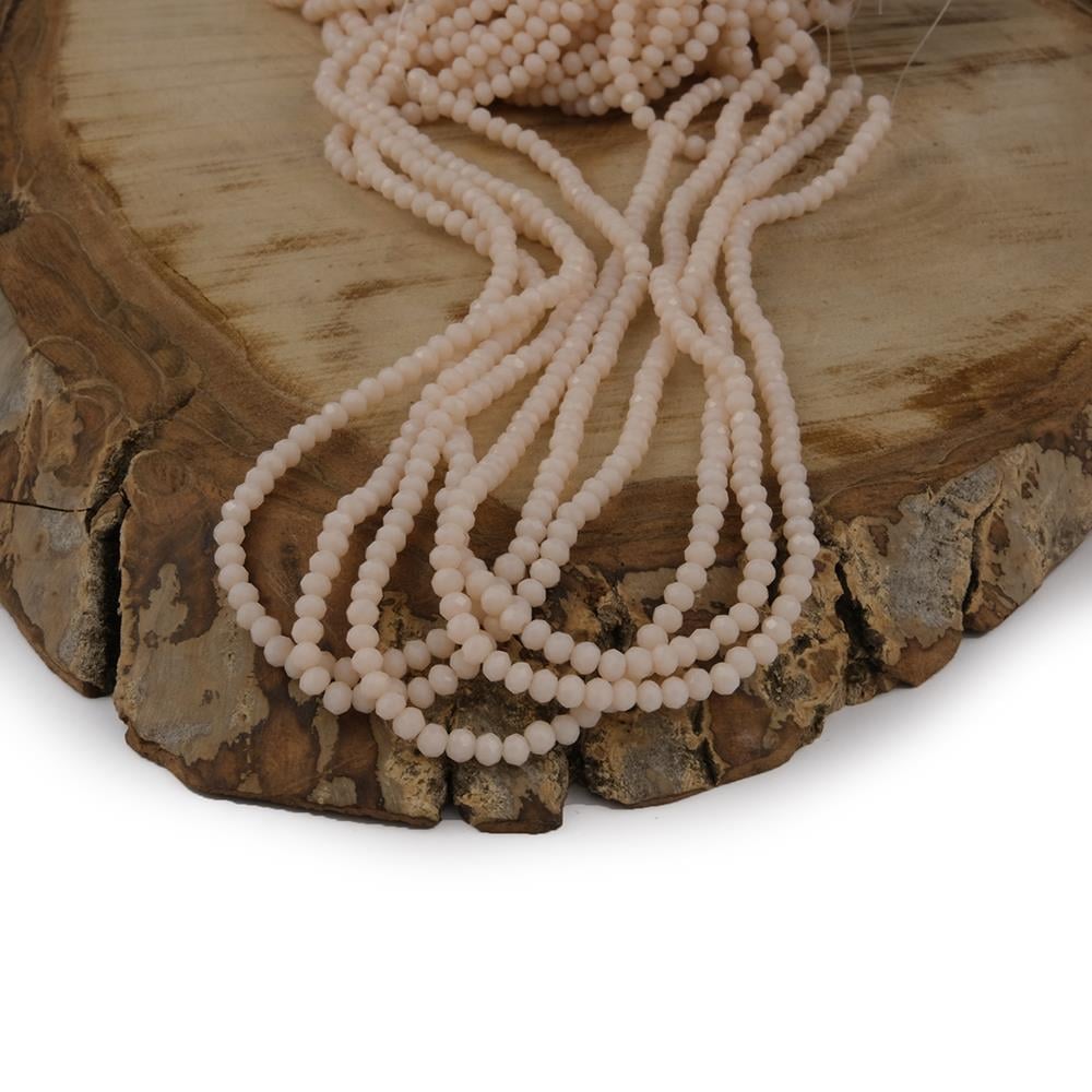 Kristal Boncuk 3 mm Pembe A131