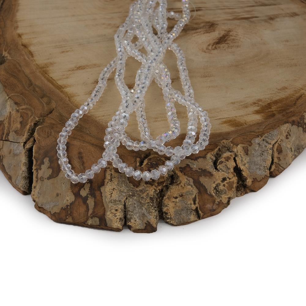 Kristal Boncuk 4 mm Beyaz A029