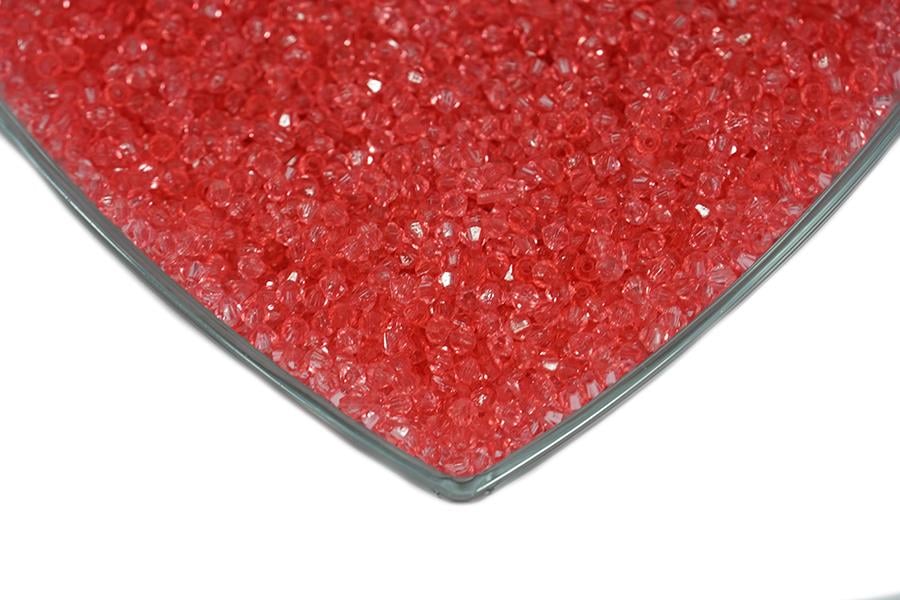 Kristalize Prizma Akrilik Boncuk Şeker Pembe