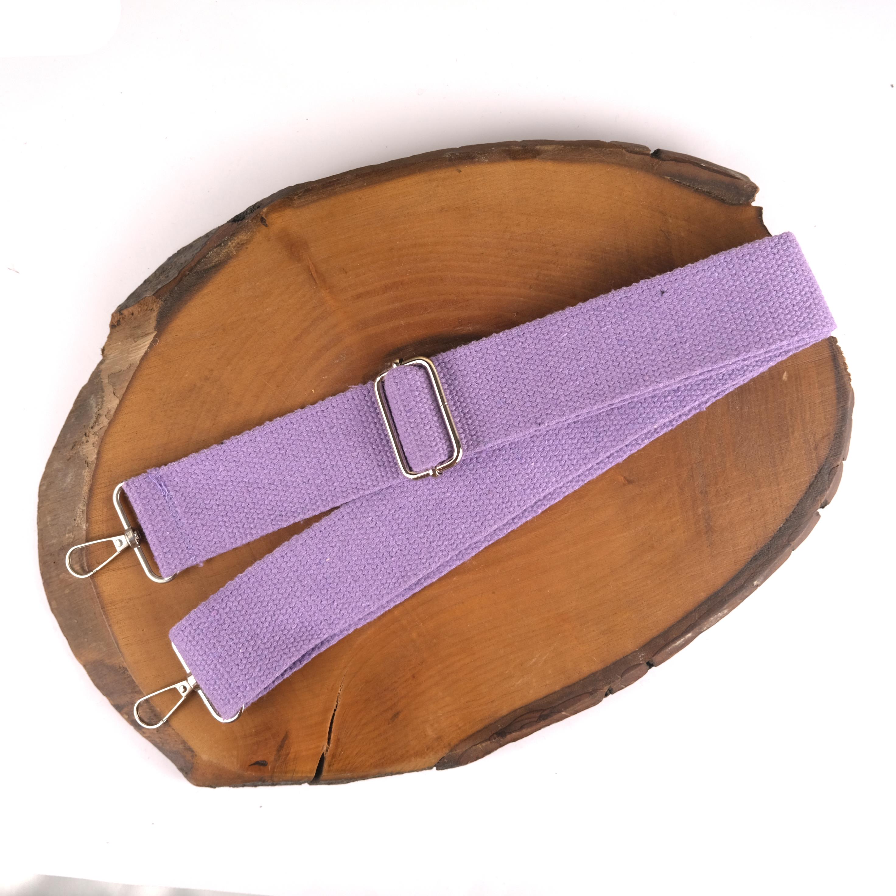 Kumaş Çanta Sapı Ayarlanabilir Çapraz Askı Model - Lila