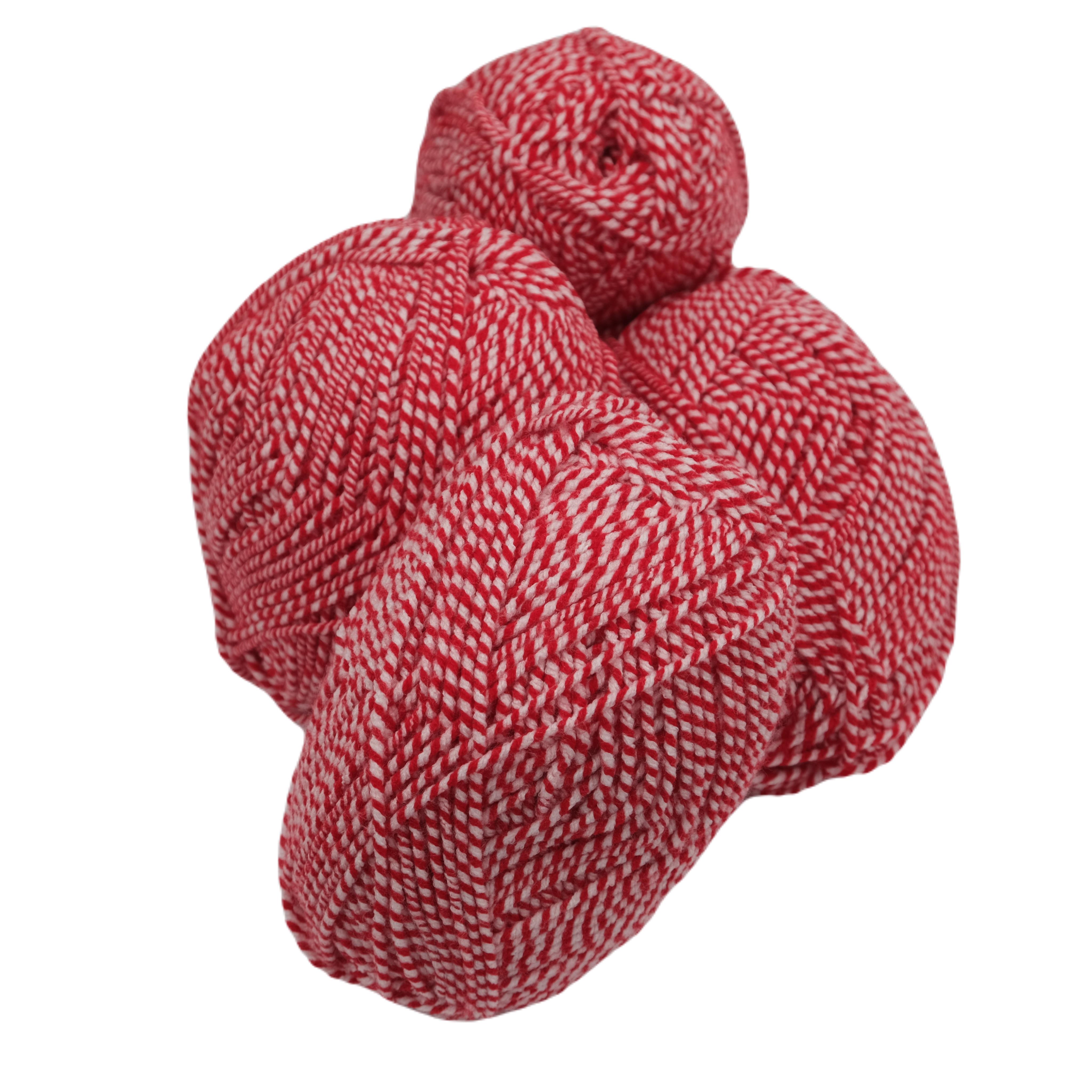 Marteniçka Kırmızı Beyaz Kazak Hırka ve Yelek İpi