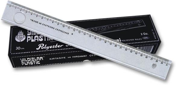 Mercekli Cetvel 30 cm