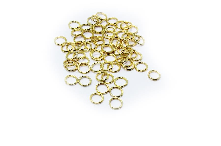 Metal Halka 6 mm 10 Gr - Altın Sarı Renk Takı ve Aksesuar Halkası