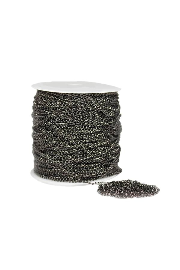 Metal Zincir 3 mm Antrasit 3 Metre Model-02