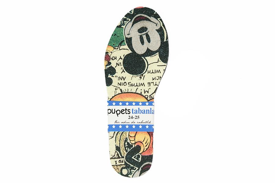 Mickey Mouse Desenli Çocuk & Bebek Taban 24-25