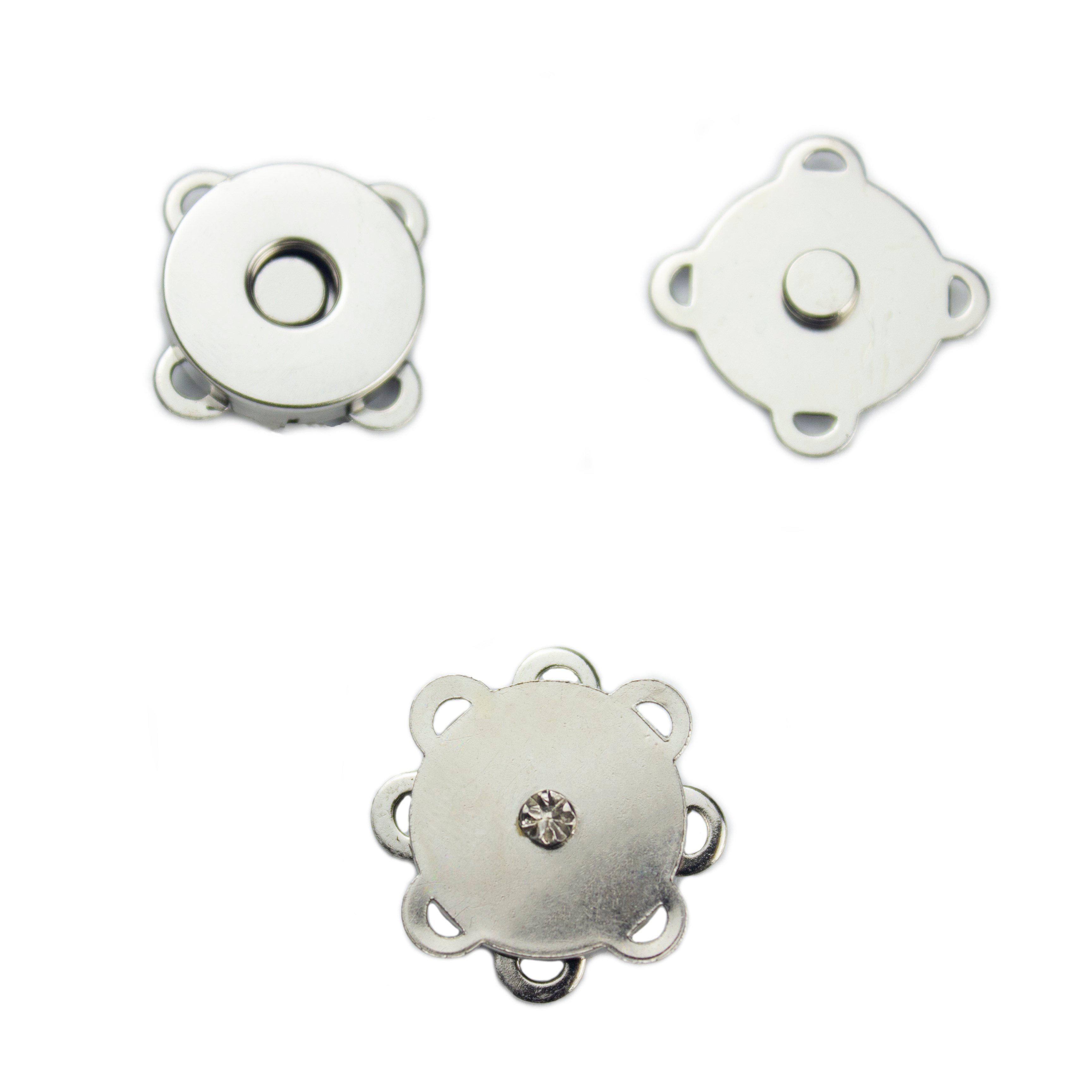 Mıknatıslı Dikme Çanta ve Cüzdan Klipsi Gümüş Renk