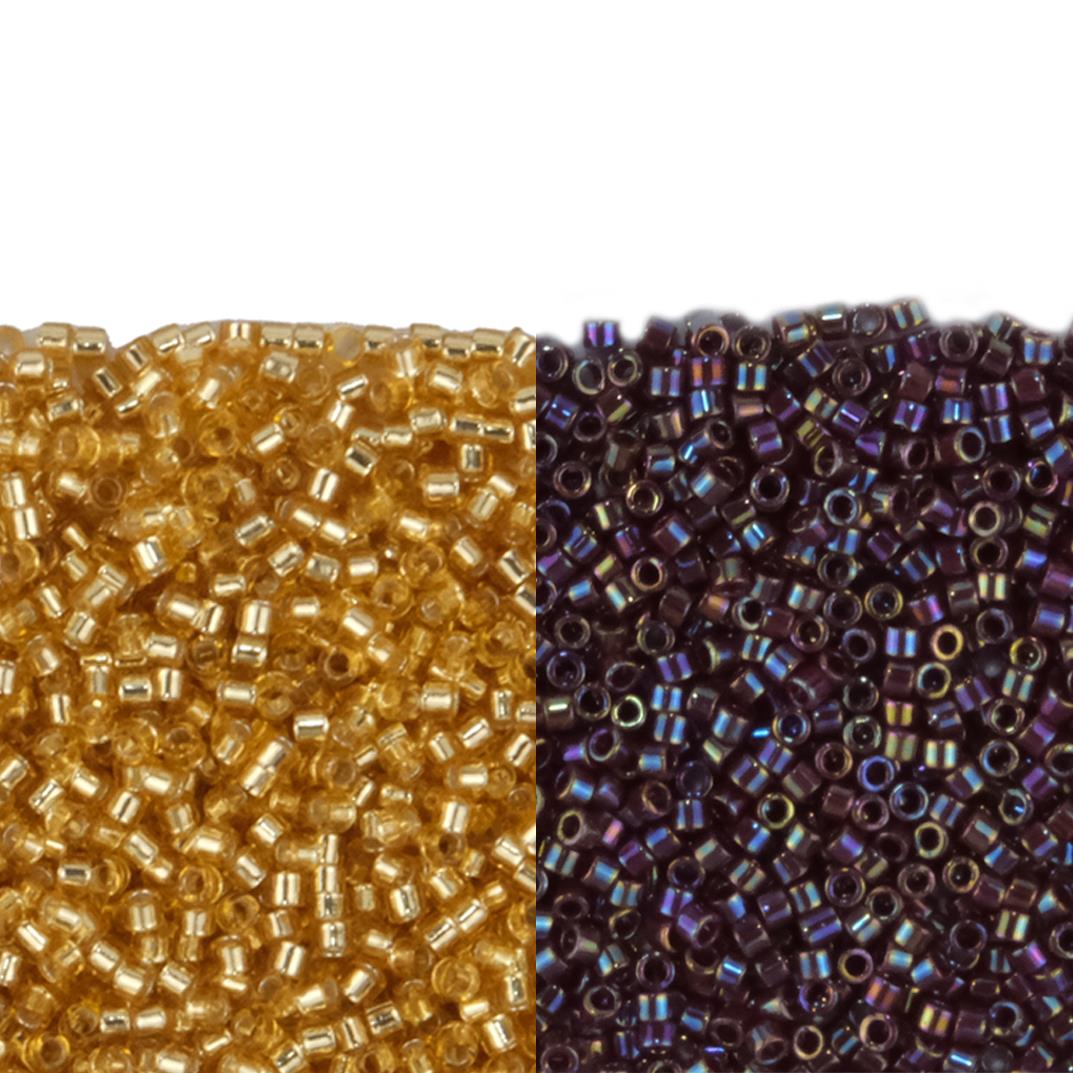 Miyuki Delica 11-0 Altın Sarısı ve Yanardöner Boncuk Seti