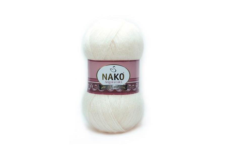 Nako Angora Luks Kırık Beyaz-11498