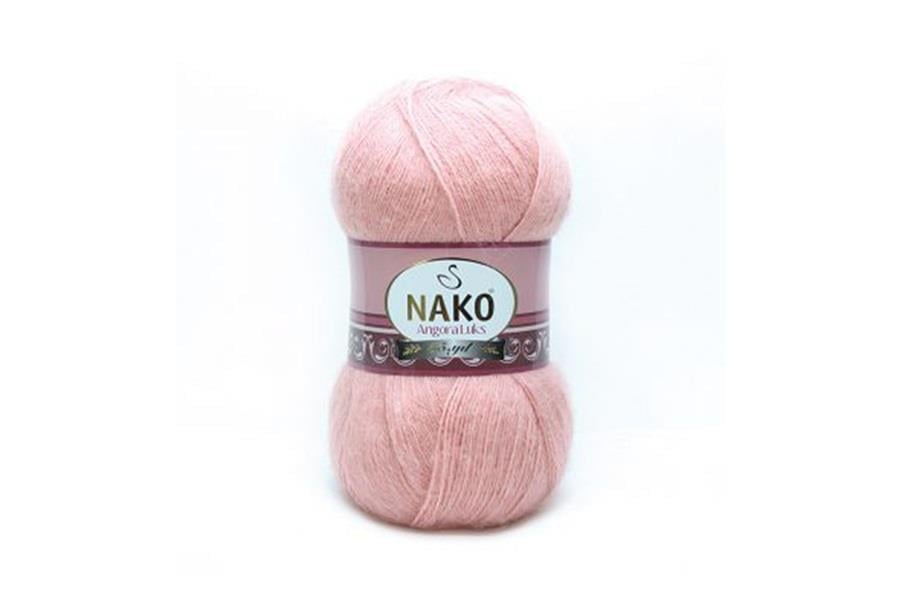 Nako Angora Luks Pudra Pembe-1424