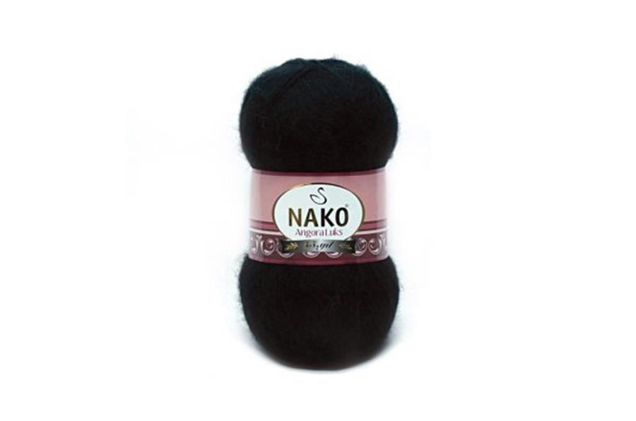 Nako Angora Luks Siyah-217