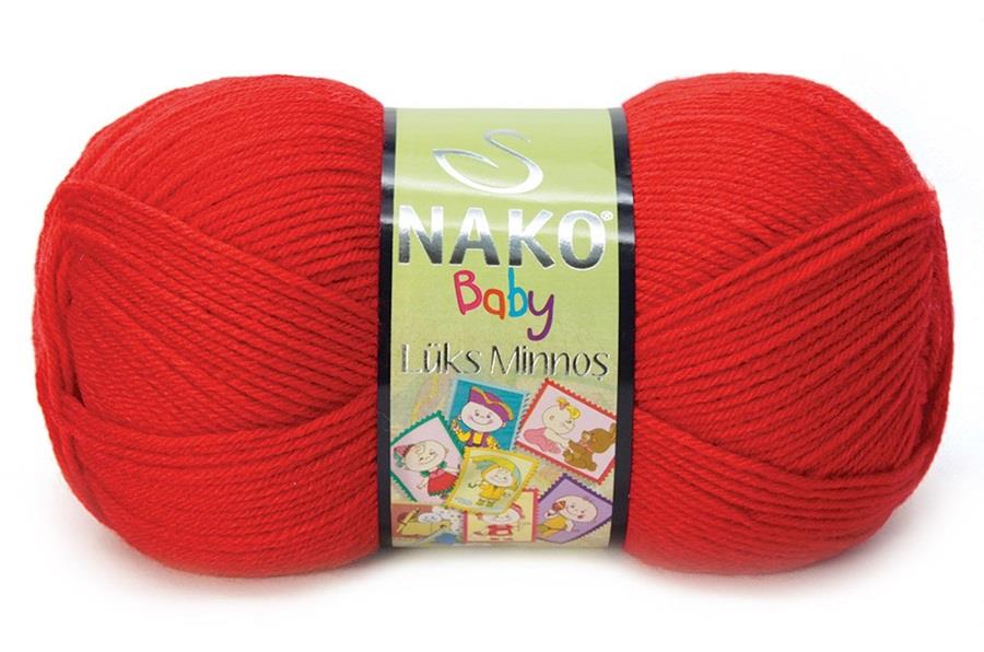 Nako Lüks Minnoş Alev Kırmızı-207