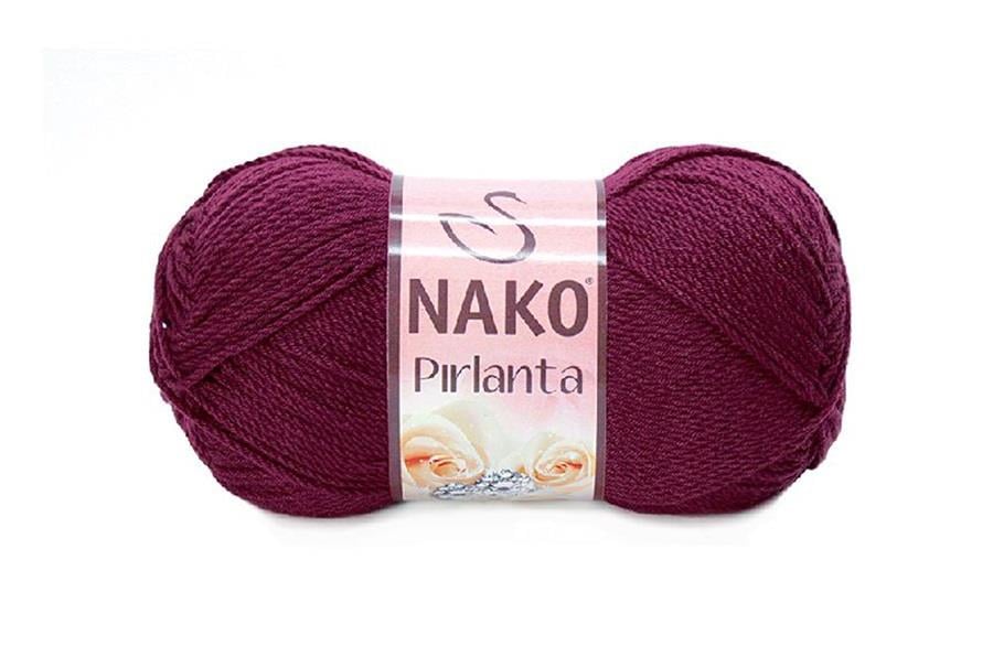 Nako Pırlanta Bordo -6736