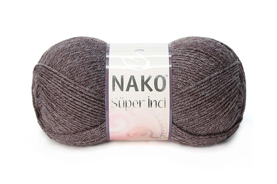 Nako Süper İnci Koyu Kahve Melanj-23546