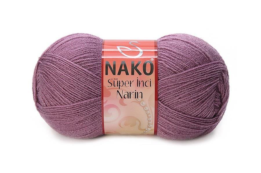 Nako Süper İnci Narin Koyu Gül Kurusu-569