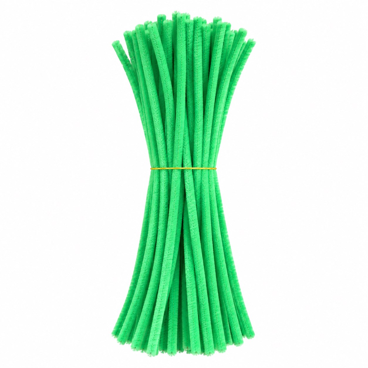 Neon Yeşil Şönil / Tüylü Tel (100'lü Paket
