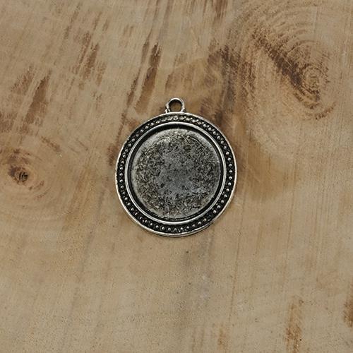 Nikel Rengi Etamin & Kaneviçe Kolye Ucu