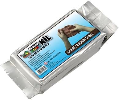 Nova Color Kahve Kil Seramik Hamuru 500 Gram NC-4132