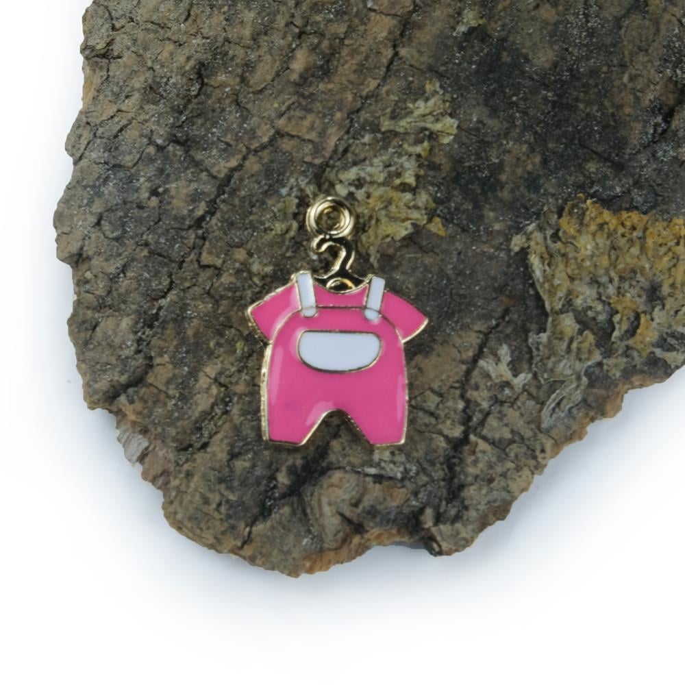 Pembe Bebek Tulumu Sarı Metal Takı ve Aksesuar Aparatı Bileklik ve Kolye Ucu