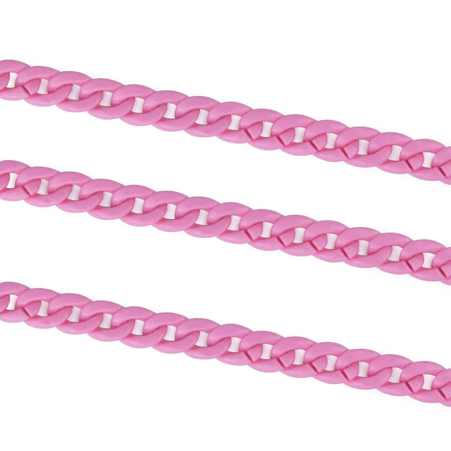 Pembe Plastik Zincir 1 mt