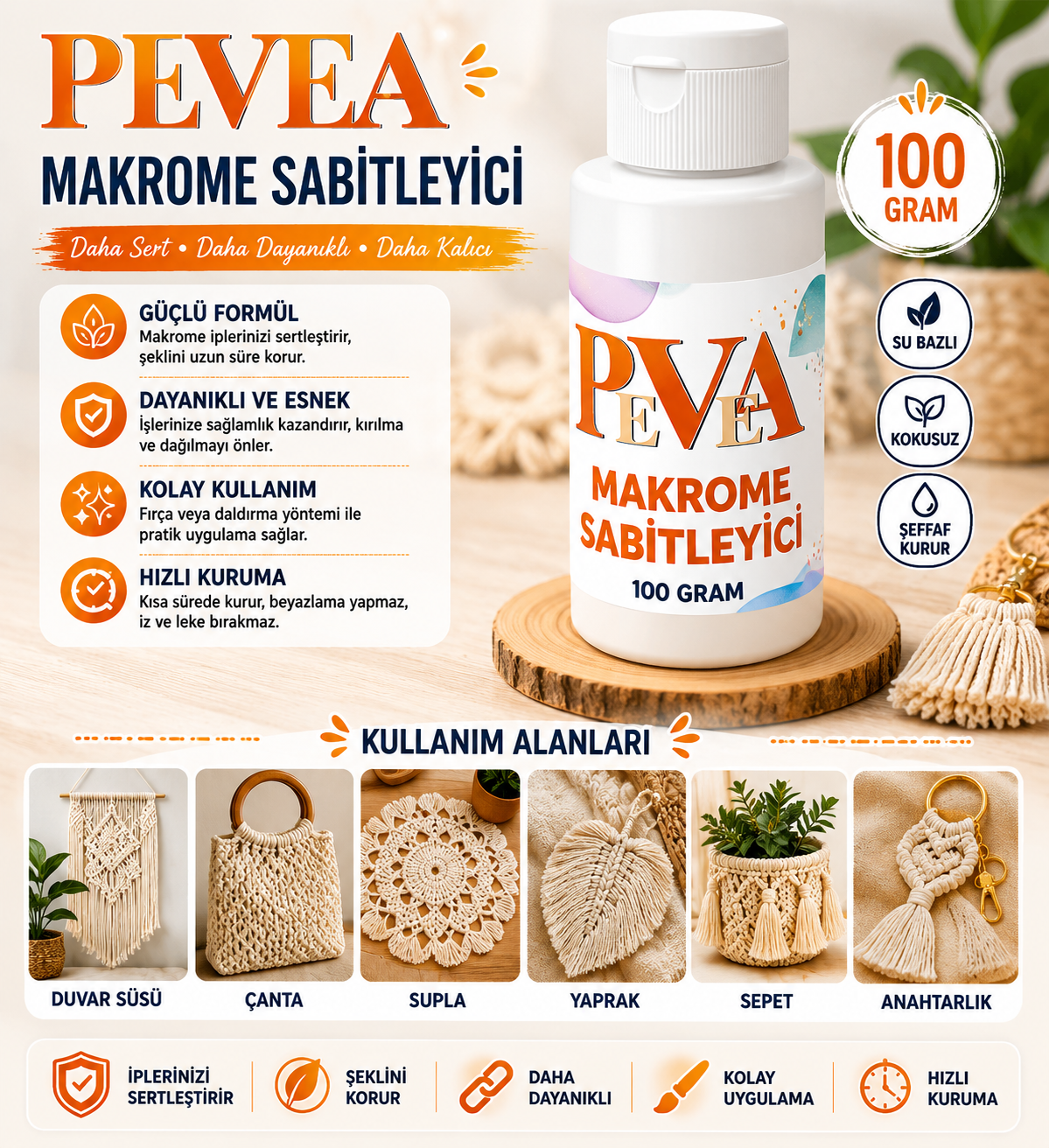 Pevea Makrome Sabitleyici 100 Gram