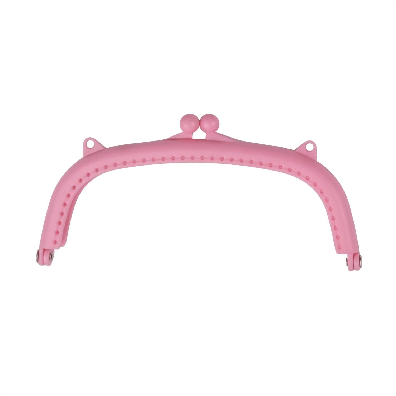 Plastik Çanta ve Cüzdan Klipsi 16 cm Pembe