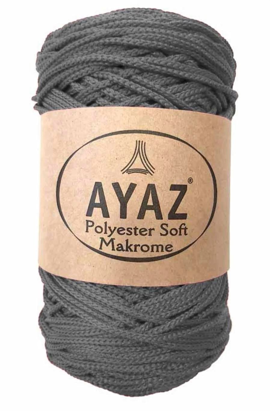 Polyester Soft Makrome İpi 1193 Antrasit