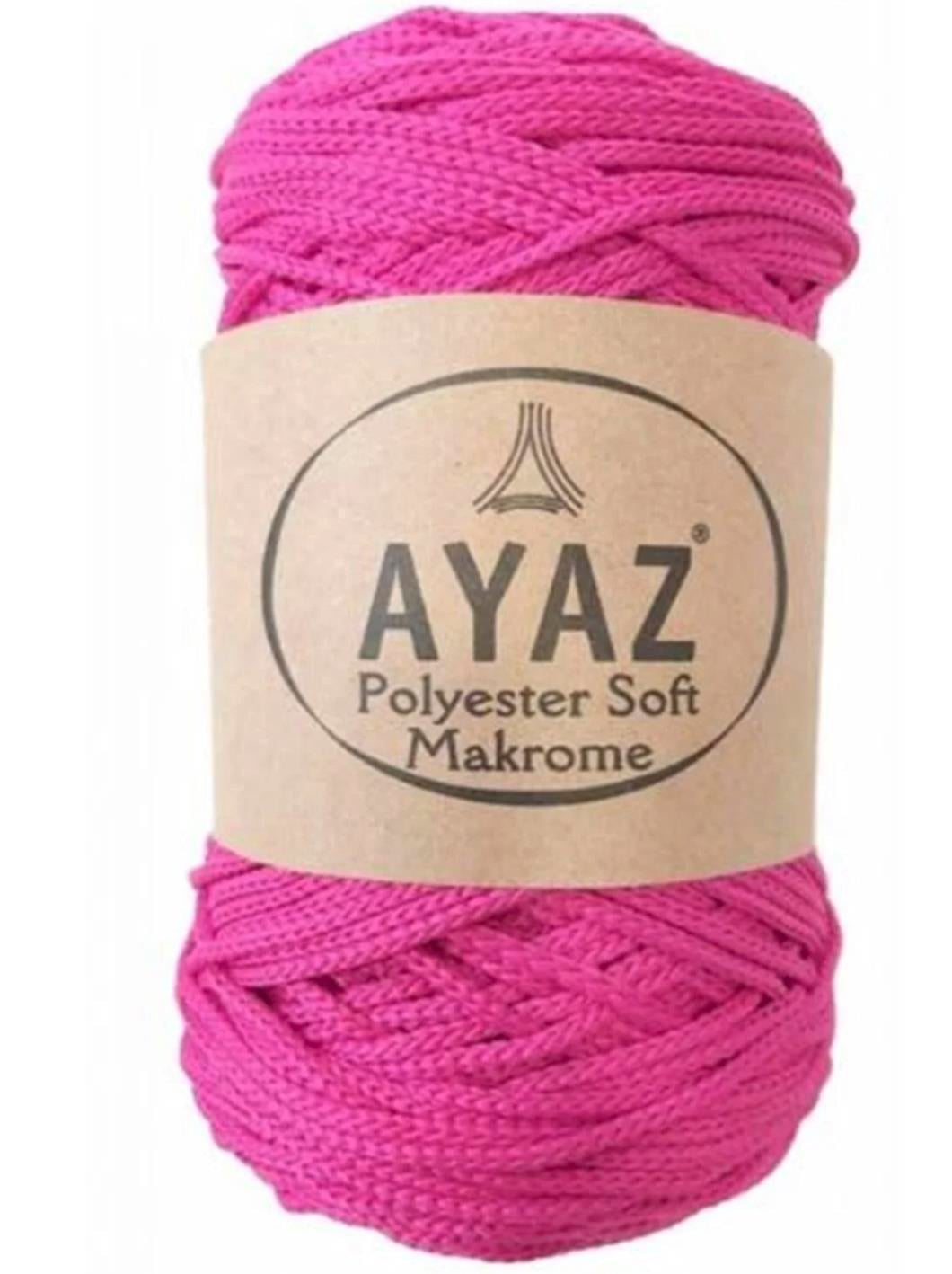 Polyester Soft Makrome İpi 1396 Neon Pembe