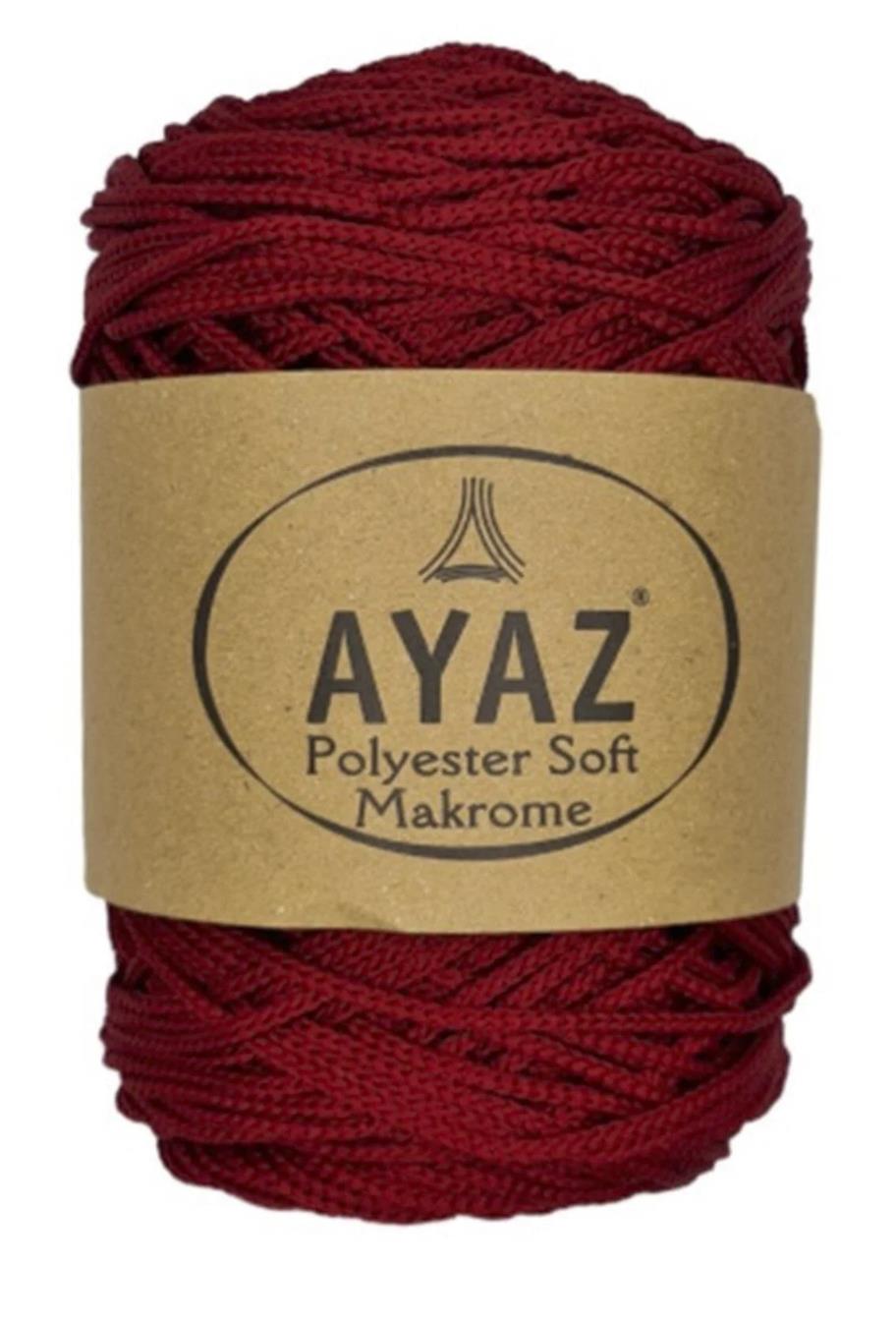 Polyester Soft Makrome İpi 2175 Koyu Kırmızı 