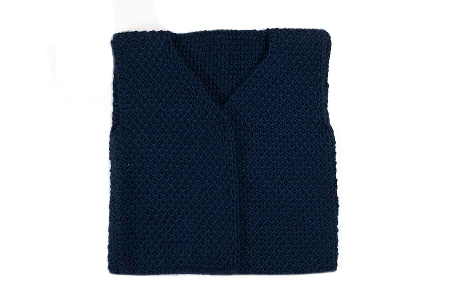Prematüre Bebek Yeleği Lacivert