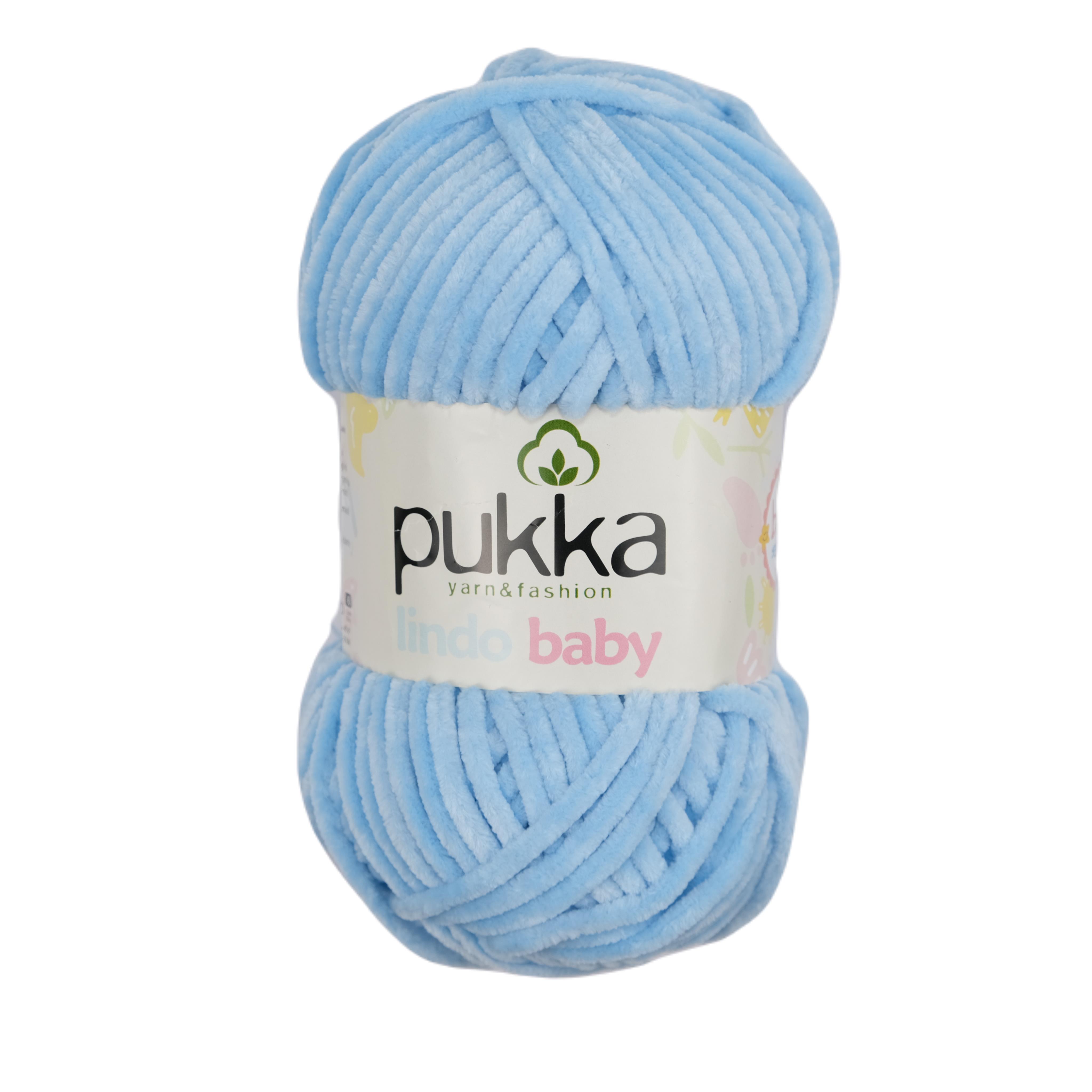 Pukka Lindo Baby Kadife İp Gök Mavi 70907