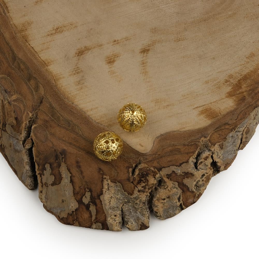 Sarı Metal Top Takı ve Aksesuar Aparatı 10 Adet