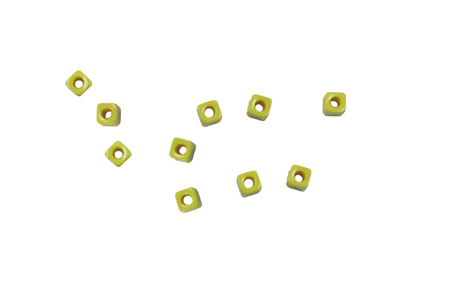 Sarı Plastik Küp Boncuk