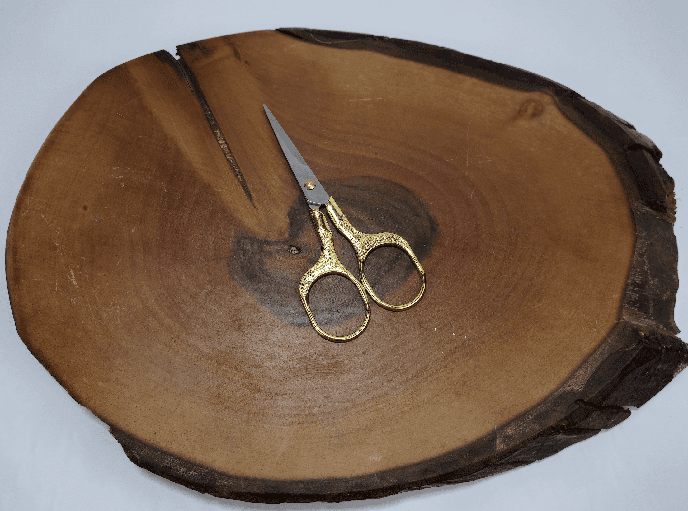 Sarı Renk Motifli Nişan Makası Organizasyon Makası 5035