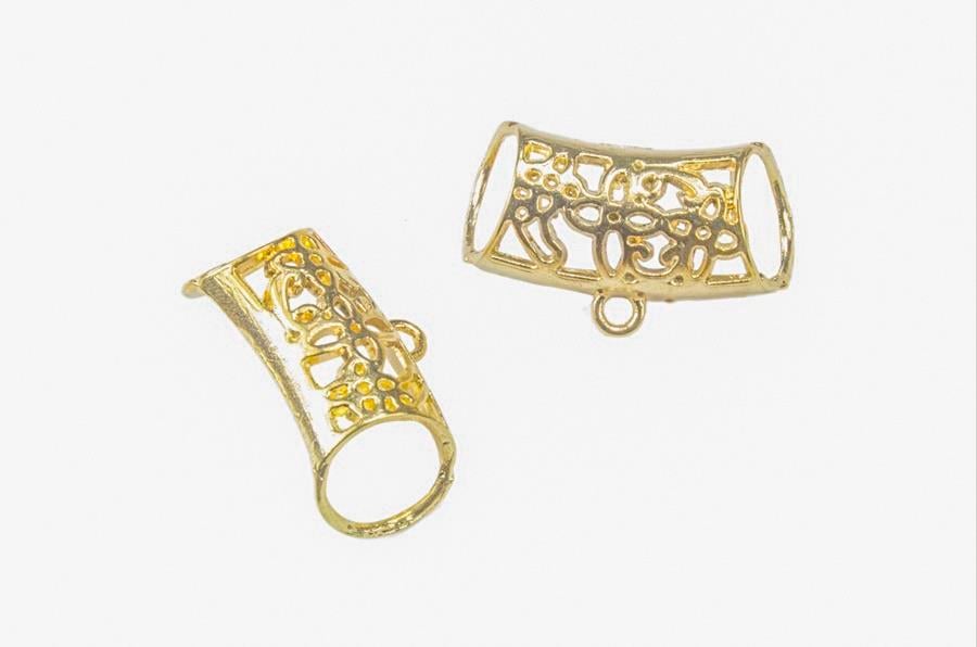 Sarı Renkli İpek ve Etamin Kolye Aparatı