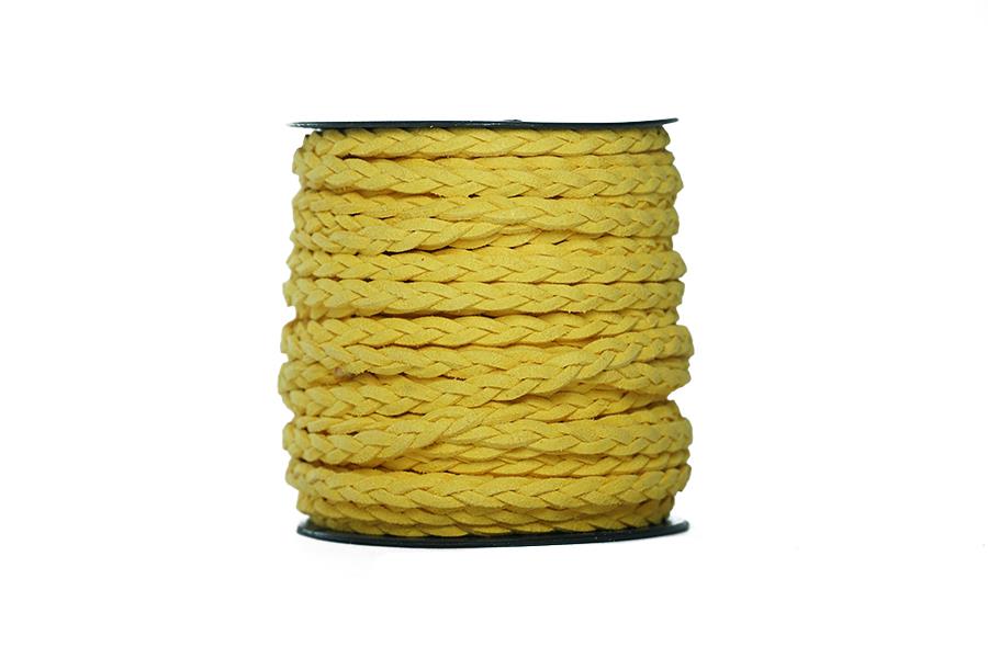 Sarı Saç Örgü Süet Kordon İp